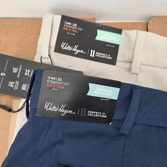 Walter Hagen Perfect 11 Golf Pants Men’s Navy  Khaki Black 3 of  44 x 32 - Picture 7 of 16